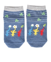 ピクミン（Pikmin）靴下 ジュニア アンクル丈ソックス ピクミン ボーダー 15cm SN1520 70U28402Q