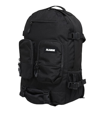エクストララージ（XLARGE）UTILITY ダブルポケット バックパック 101253053003-BLACK