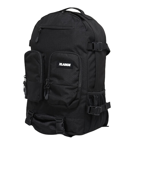 エクストララージ（XLARGE）UTILITY ダブルポケット バックパック 101253053003-BLACK
