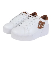 ディーシーシューズ(DC SHOES)スニーカー ボーダーシューズ チェルシー ライト ウェッジ フットウェア ホワイト ブラウン 25FWDW254602W…