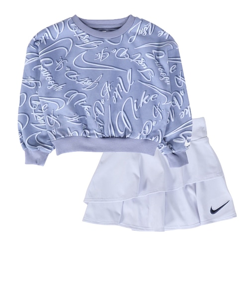 ナイキ（NIKE）ガールズ SWOOSH スウェット スコート 2点セット 36N145-BAD