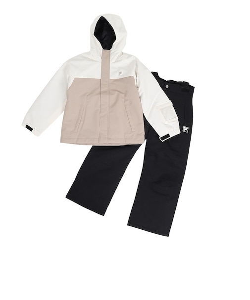 フィラ（FILA）ジュニア 切替スノーウェア 上下セット 145721-WT