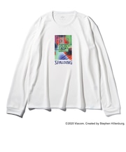 スポルディング(SPALDING)バスケットボールウェア ロングスリーブTシャツ スポンジ・ボブ ネオンアート SMT25154SWH