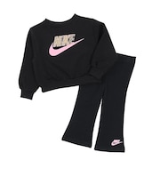 ナイキ(NIKE)ジュニア ガールズ WILD WARMTH ロゴ レギンス 上下セット 26N517-023