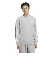 アディダス(adidas)エッセンシャルズ プラス ルーズフィット スリーストライプス フレンチテリー スウェットシャツ JUP87-JW6931