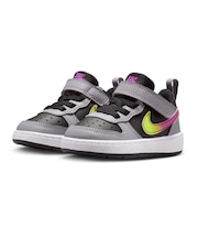 ナイキ(NIKE)ジュニアスニーカー ボーイズ スポーツシューズ コート ボロー LOW リクラフト TD ブラック グレー IO6964-001