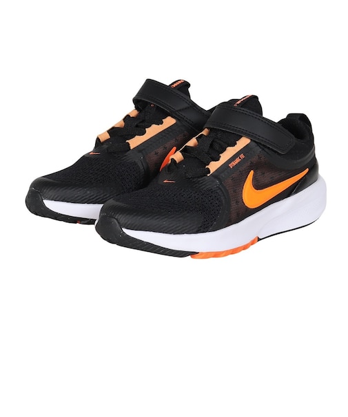 ナイキ(NIKE)リトルキッズ スポーツシューズ ベルクロ ベルト付き スニーカー スター ランナー 5 PS ブラック HF7005-006