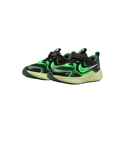 ナイキ(NIKE)リトルキッズスポーツシューズ スニーカー コスミック ランナー PSV ブラック グリーン HM4400-009