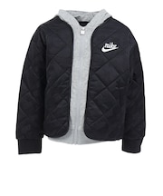 ナイキ(NIKE)ジュニア NKN フリース フーデッド QUILT ジャケット 86N071-023