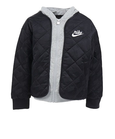 ナイキ（NIKE）ジュニア NKN フリース フーデッド QUILT ジャケット 86N071-023