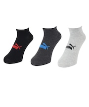 プーマ(PUMA)靴下 ロゴ スニーカーソックス 3足組 25.0cm 2823268-02 3色セット