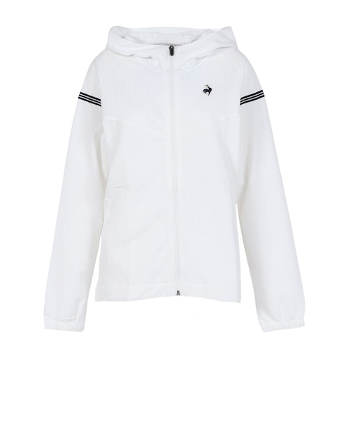 ルコックスポルティフ（lecoqsportif）テニスウェア フルジップフーディージャケット LN5FJK20L WH00