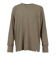 エルケクス(ELKEX)MUJI SOFT クルーネック長袖Tシャツ EKM5FA0001 KHK