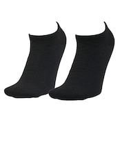 クー(Coo.)靴下 3層 ショート丈ソックス 2足組 黒 ブラック 25.0~28.0センチ 894CO5GSA0094 BLK