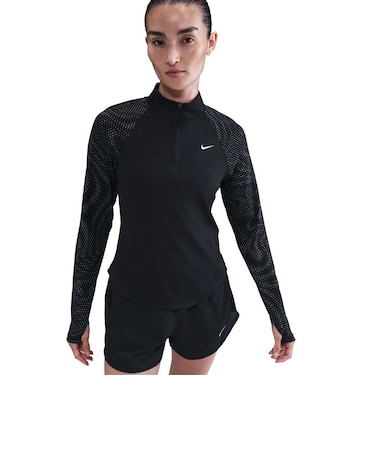 ナイキ（NIKE）テンポ ドライフィット FLSH ハーフジップ 長袖トップス HV2997-010