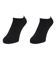 クー(Coo.)靴下 3層 ショートソックス 2足組 黒 ブラック 22.0~25.0センチ 895CO5GSA0093 BLK