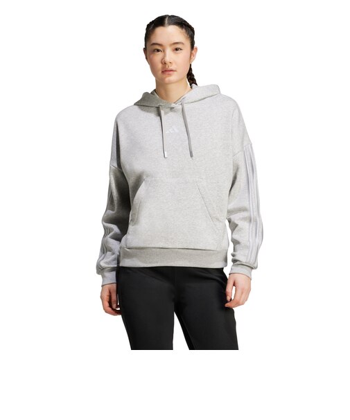 アディダス（adidas）ホリデー スリーストライプス フリースパーカー JVI79-JM1869