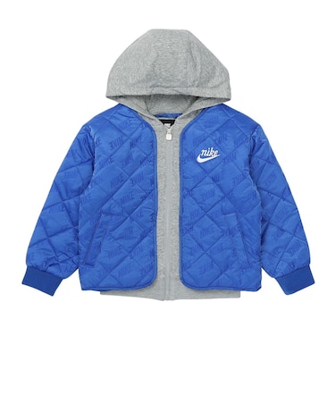 ナイキ（NIKE）キッズ フリース フーディー QUILT ジャケット 86N071-U89