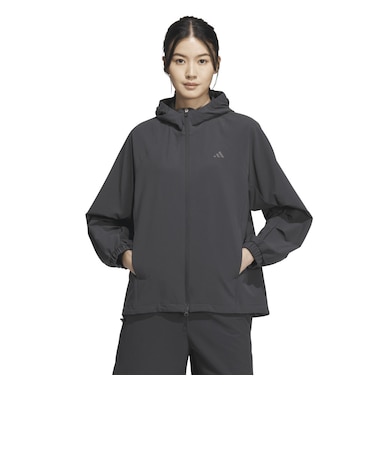 アディダス（adidas）Luxflow ルーズフィット ストレッチウーブン ジャケット IE684-KA0910