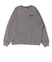 リーフ(REEF)ヘリテージ ウォッシュド クルーネック スウェット RFSWM2520-GRG