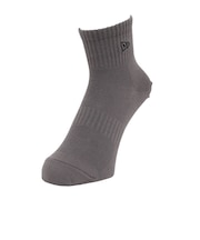 ニューエラ(NEW ERA)靴下 スニーカー丈 ソックス CHARCOAL チャコールグレー 23-25cm 14886683 抗菌 防臭