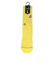 スタンス(STANCE)バスケットボール ソックス LAKERS BADGED CREW ロサンゼルス・レイカーズ A556D25LBC#GLD