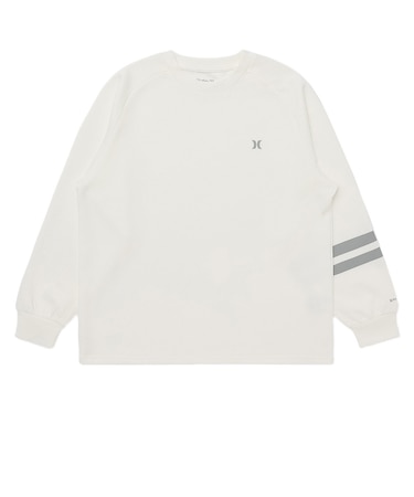 ハーレー（HURLEY）ファントム スウェット ライト ブロック パーティー 長袖Tシャツ MULS252008-WHT