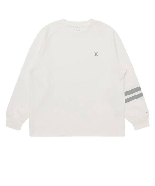 ハーレー（HURLEY）ファントム スウェット ライト ブロック パーティー 長袖Tシャツ MULS252008-WHT