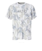 アクター(AKTR)バスケットボールウェア プレイ カモ アクターロゴ スポーツTシャツ 225-012005 WH