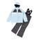 PHENIX（PHENIX）ジュニア 子供用 スキーウェア ラウンドフラップツーピース ESG252P93PALE BLUE