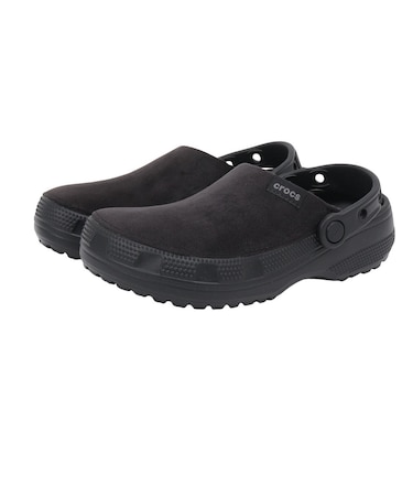 クロックス(crocs)サンダル クラシック クラフテッド ベルベット クロッグ ブラック 211931-001 カジュアルシューズ