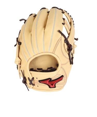 ミズノ（MIZUNO）軟式用グラブ 内野手 野球グローブ ウィルドライブ レッド IBE 1AJGR33603 8057