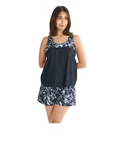 ロキシー（ROXY）フィットネス水着 レディース 水泳 Roxy Fitness KEEP SMILING 水陸両用 めくれ防止 黒 25FWRSW25450…