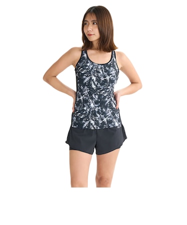 ロキシー（ROXY）フィットネス水着 レディース 水泳 Roxy Fitness YOU’LL DO FINE 水陸両用 セットアップ 黒 25FWRSW25…