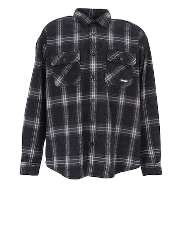 エクストララージ（XLARGE）URBAN PLAID 長袖シャツ 101254014002-BLACK