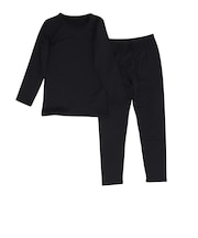 ジュニアウィンター インナー 上下セット ST25FB0062 BLK