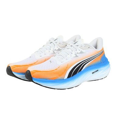 プーマ(PUMA)ランニングシューズ ジョギングシューズ ヴェロシティ ニトロ 4 駅伝 ホワイト ブルー 31342401 スニーカー