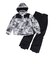 ジュニア スキーウェア 上下セット タイダイブロック スーツ ST25FW0056 WHT