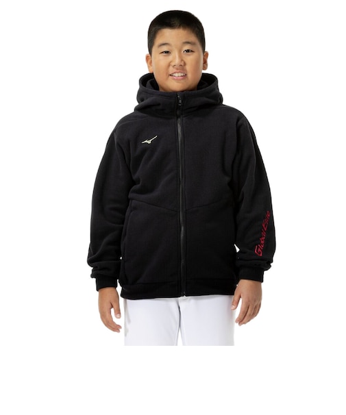 ミズノ（MIZUNO）野球ウェア ジュニア グローバルエリート フリースフーディ 厚手 12JECK8209