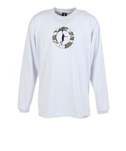 インザペイント（IN THE PAINT）バスケットボールウェア ナチュラル サークルカモ 長袖シャツ ITP25422WHT