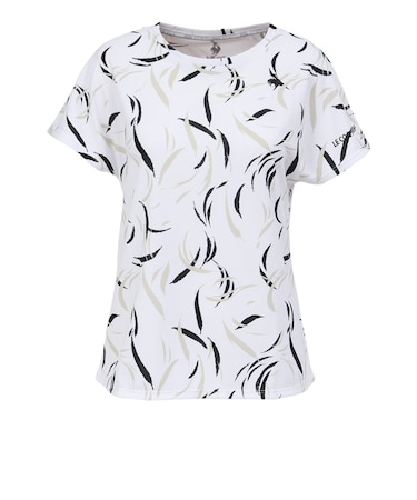 ルコックスポルティフ（lecoqsportif）テニスウェア グラフィックゲームシャツ LN4FHT31L WH00