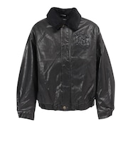 ベンデイビス(BEN DAVIS)エリボア フェイクレザージャケット 25780011-BLK