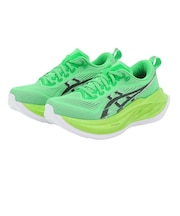 アシックス(ASICS)ランニングシューズ ジョギングシューズ スーパーブラスト 2 グリーン ブラック 1013A185.300