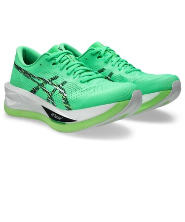 アシックス(ASICS)ランニングシューズ ジョギングシューズ ソニックブラスト グリーン ブラック 1011C083.300