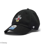 フォーティーセブン（47）帽子 キャップ キッズ クリーンナップ Disney ディズニー ミッキーマウス 黒 ブラック 14865116