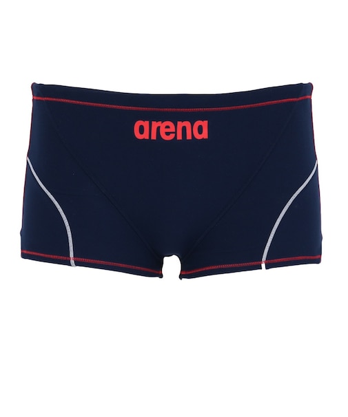 アリーナ（ARENA）競泳水着 メンズ 水泳 タフスーツ トレーニングスパッツ ショートレッグ 紺×赤 S-LLサイズ AS6SWM04M NVRD