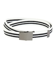 その他ブランド(OTHER BRAND)30mm 2ラインGI ベルト XCO2110I-WHT/BLK