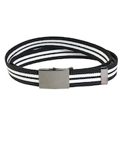 その他ブランド(OTHER BRAND)30mm 2ラインGI ベルト XC2110I-BLK/WHT.