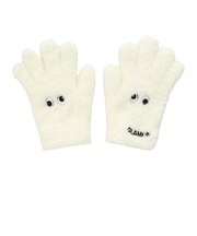 ジュニア 5本指 ニット グローブ GKFG CREAM