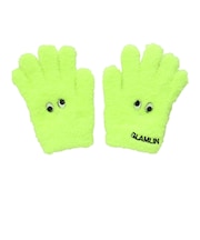 ジュニア 5本指 ニット グローブ GKFG NEON YELLOW